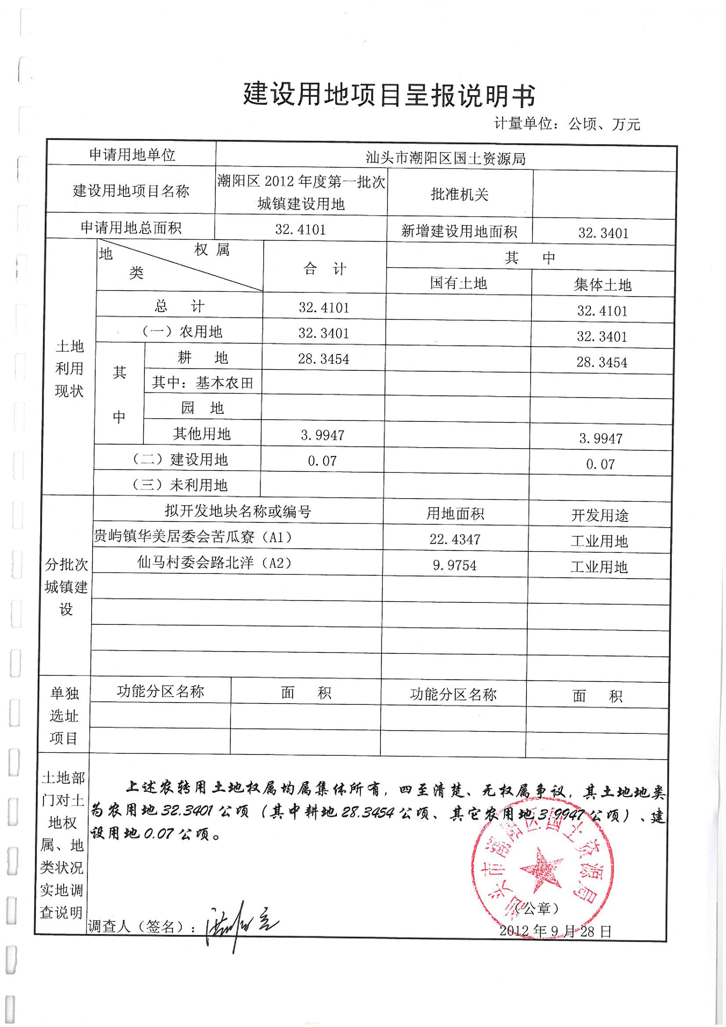 2012年度第一批次“一書四方案”
