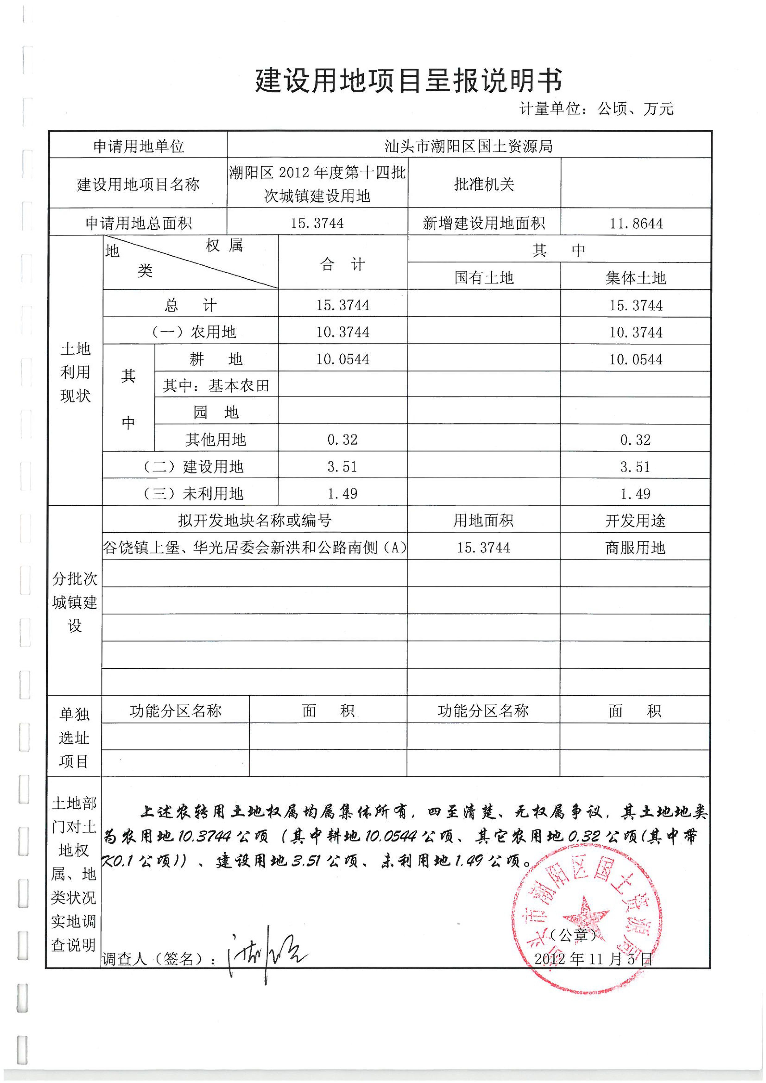 2012年度第十四批次“一書四方案”