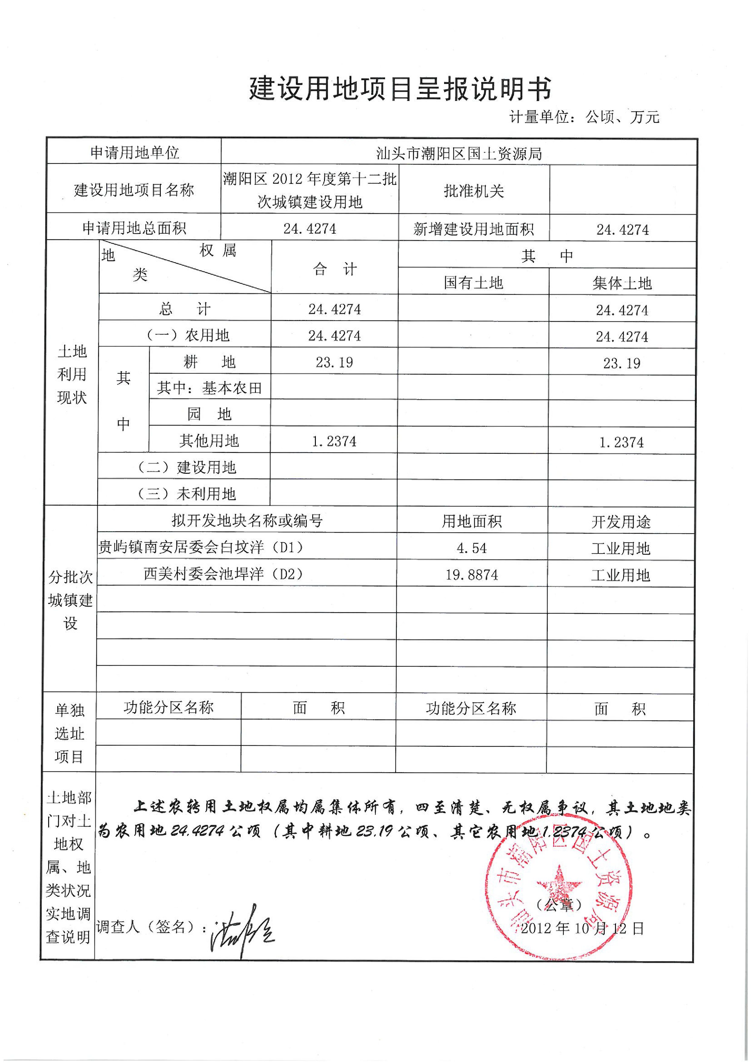 2012年度第十二批次“一書四方案”